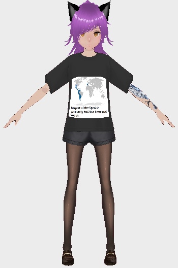 I speak spanish shirt + female with tattoos タトゥーのある女性 - akumie - 2/3