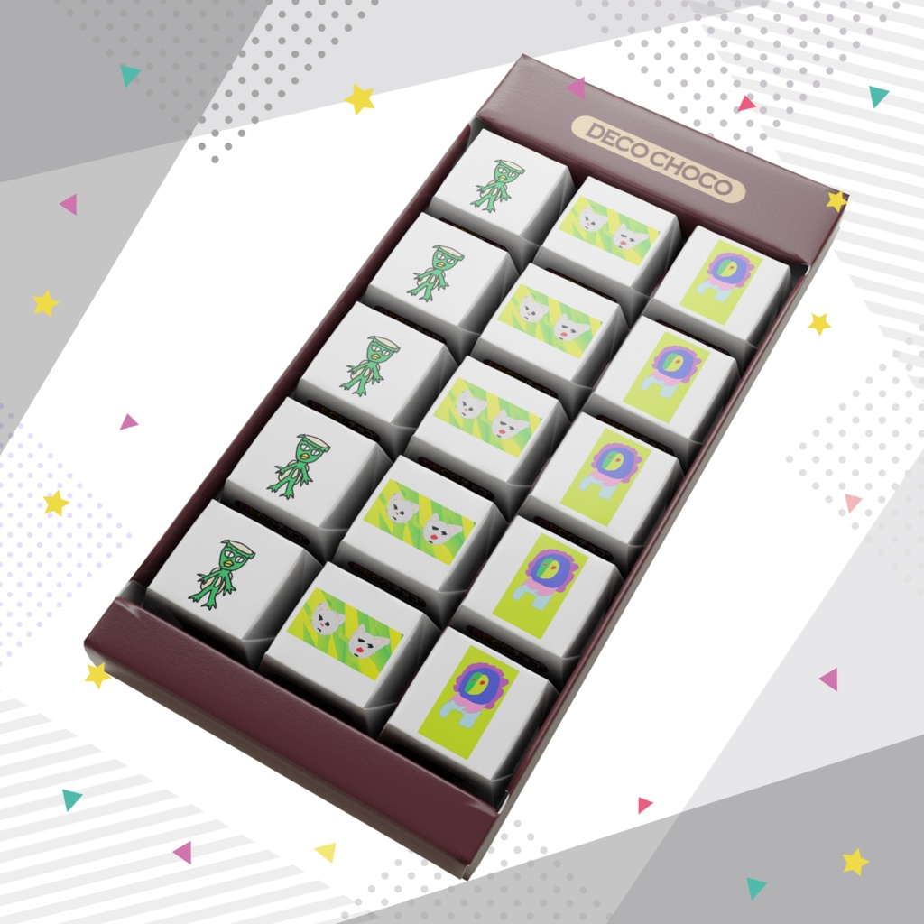 カッパとネズミモドキとモンスターDECOチョコ