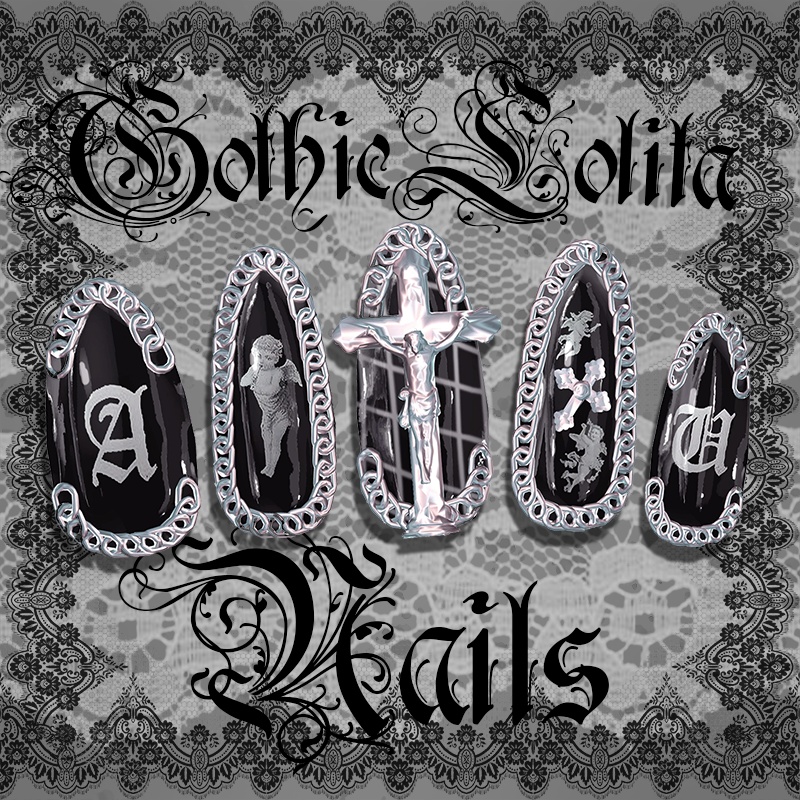 Gothic Lolita Nail