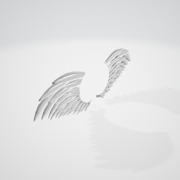 3dmodel「天使の羽」blender