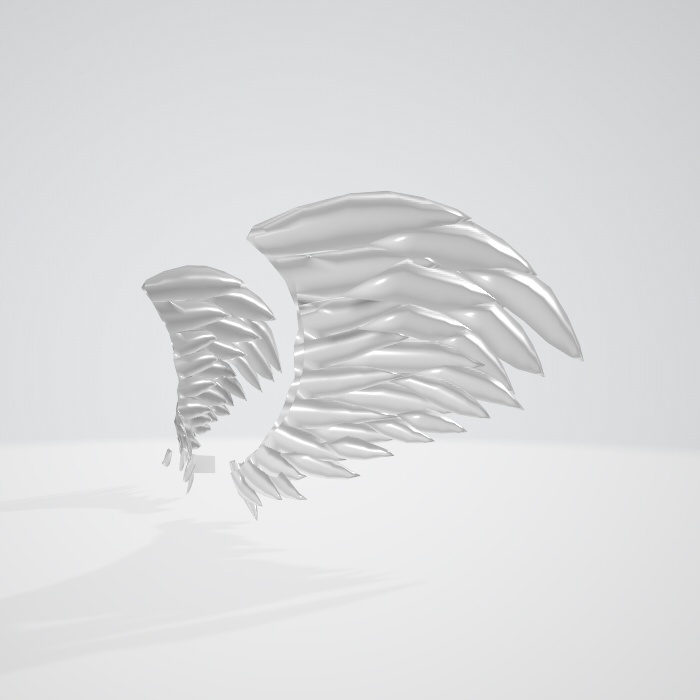 3dmodel「天使の羽」blender