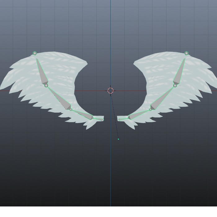 3dmodel「天使の羽」blender