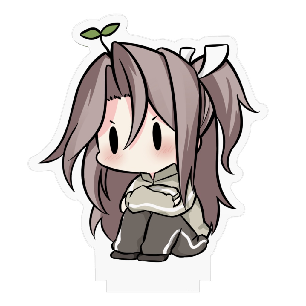 座っている瑞鳳アクリルフィギュア