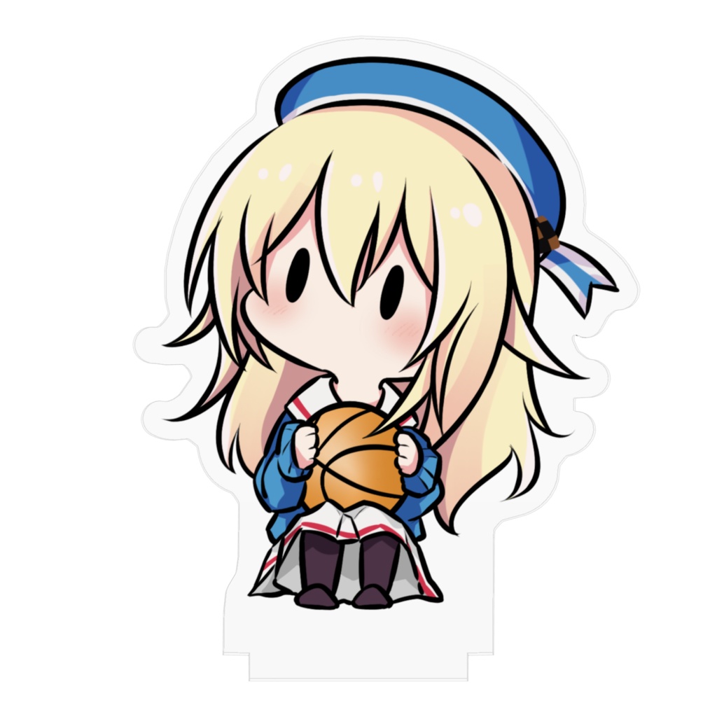 座っている愛宕アクリルフィギュア