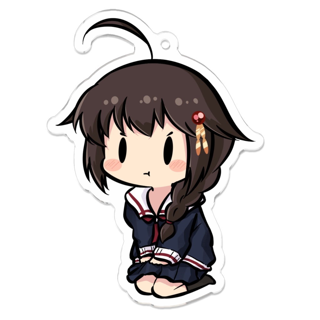 座る時雨アクリルキーホルダー