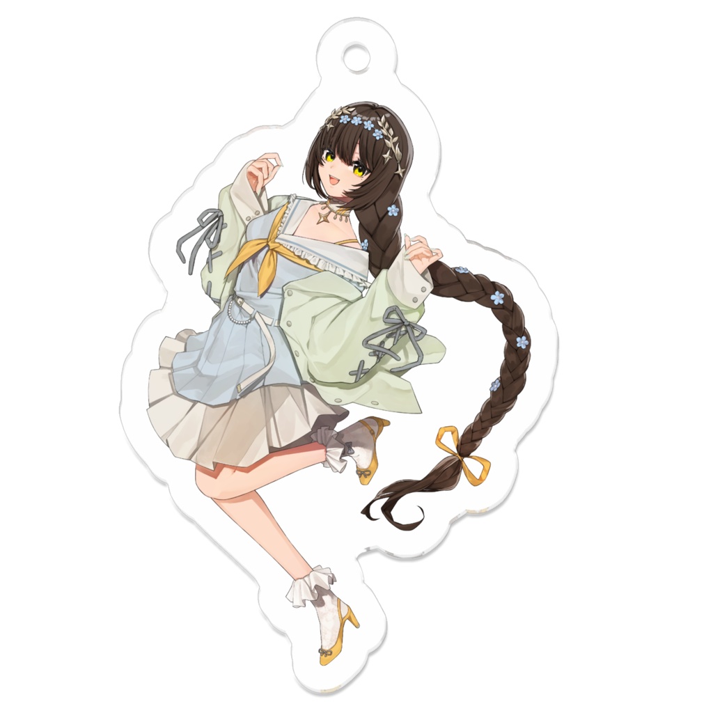 アクリルキーホルダー【春夏カジュアル】（コーティング）