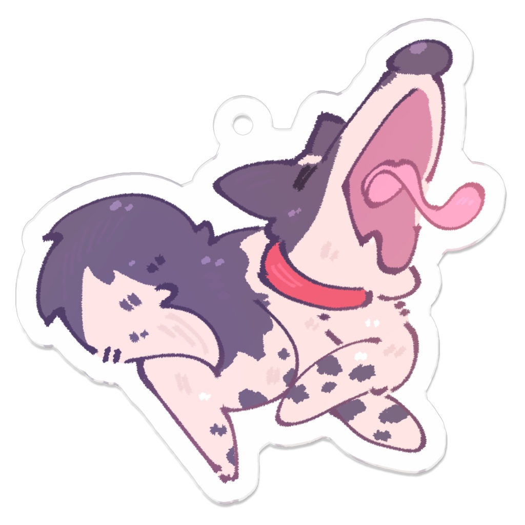 アクリルキーホルダー【あくび】(コーティング)