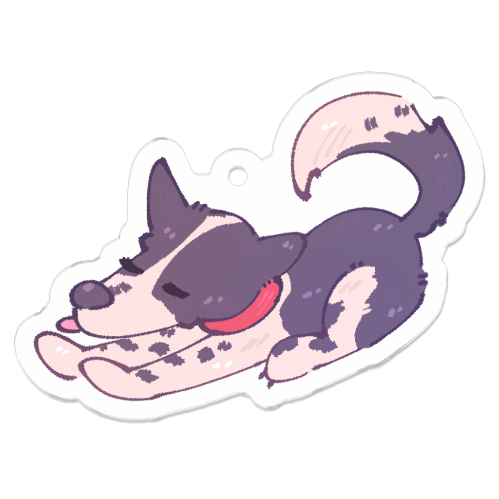 アクリルキーホルダー【せのび】(コーティング)