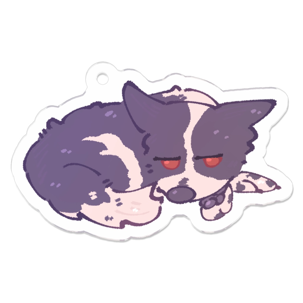 アクリルキーホルダー【ねむねむ】（コーティング）