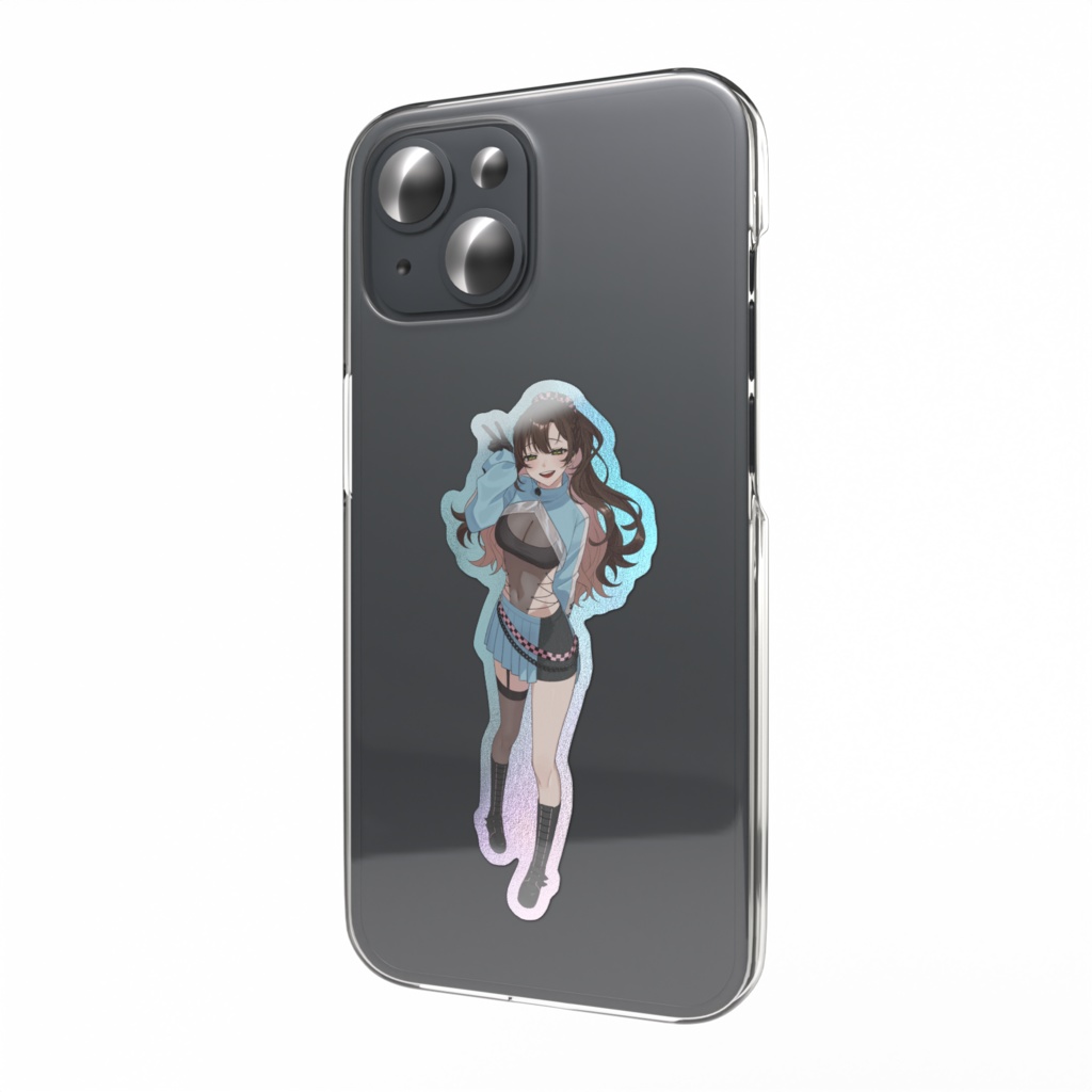 しっしーのオーロラスマホステッカー