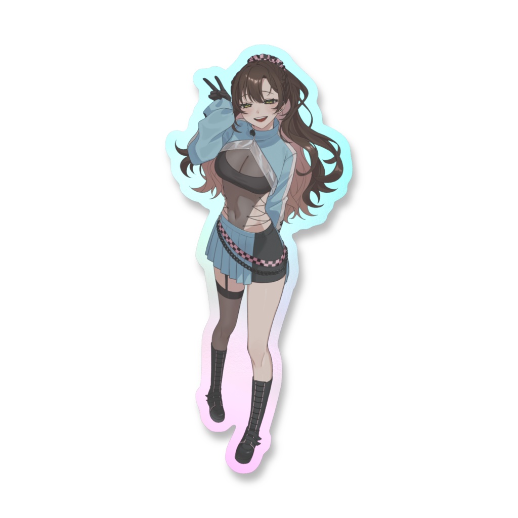 しっしーのオーロラスマホステッカー