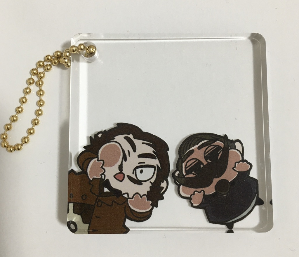 でふぉるめ主従ブロックアクリルキーホルダー