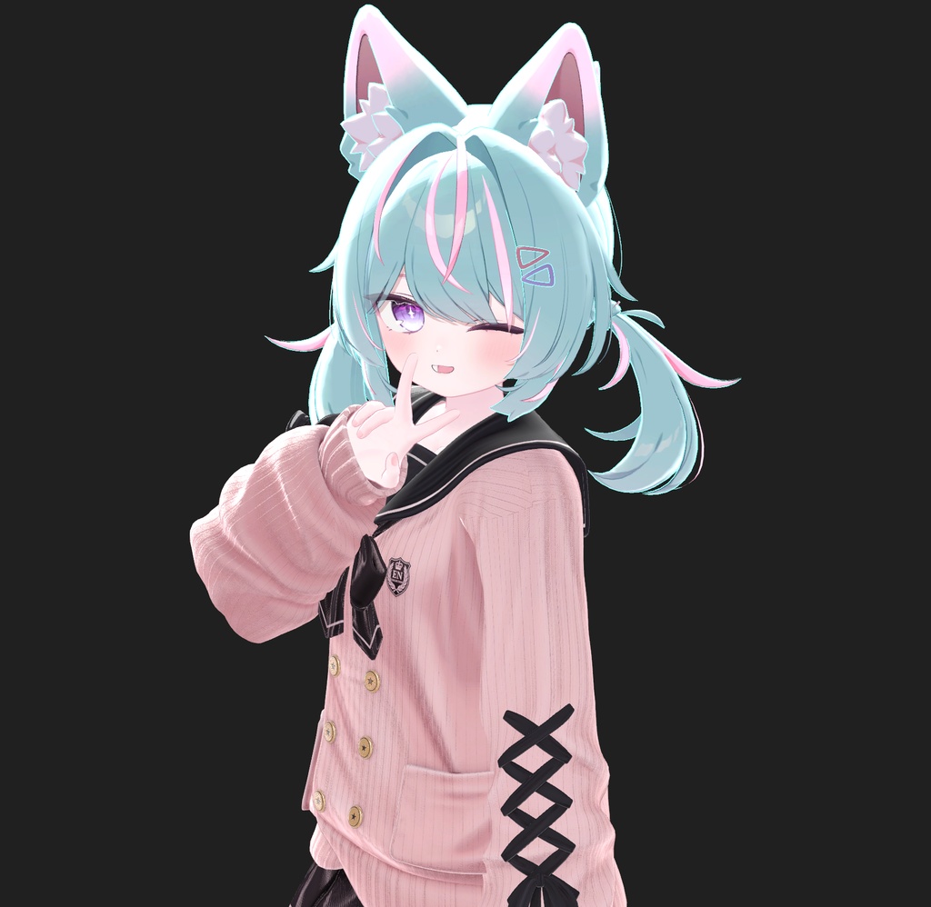 【プラム-Plum】 Hair Emission & Gradation Mask