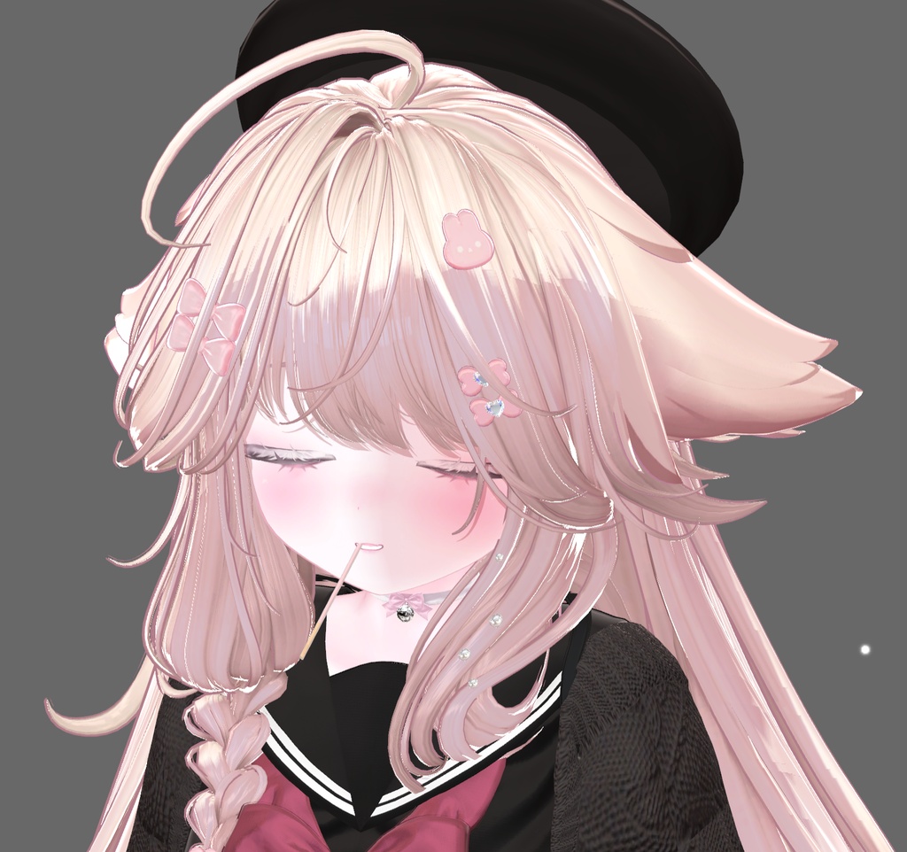 【VRChat-「輝夜」-kaguya-】 [SuckFinger, Pet Head, Kiss] EXContact With SoundEffects! [MA対応]