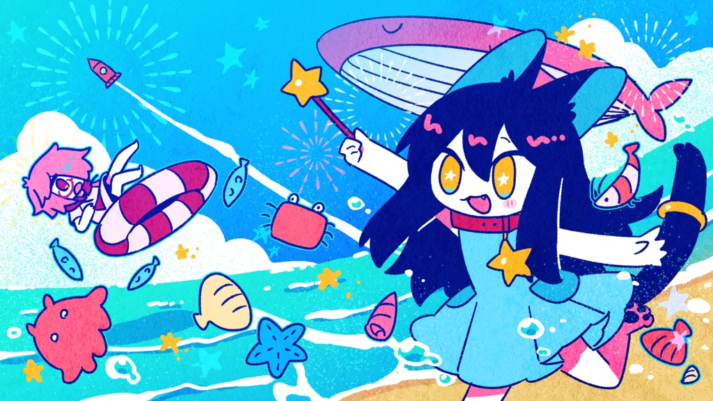 【アニメーション】ネコと魔法の夏休み
