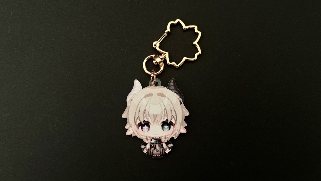 ヲワリ子ホログラムふち無しアクキー(わ)