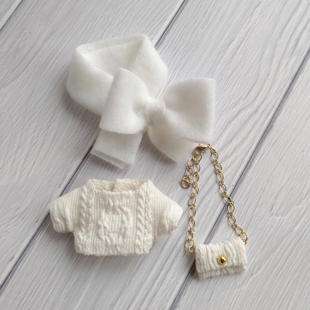 🐑10cmぬい用ニット３点セット