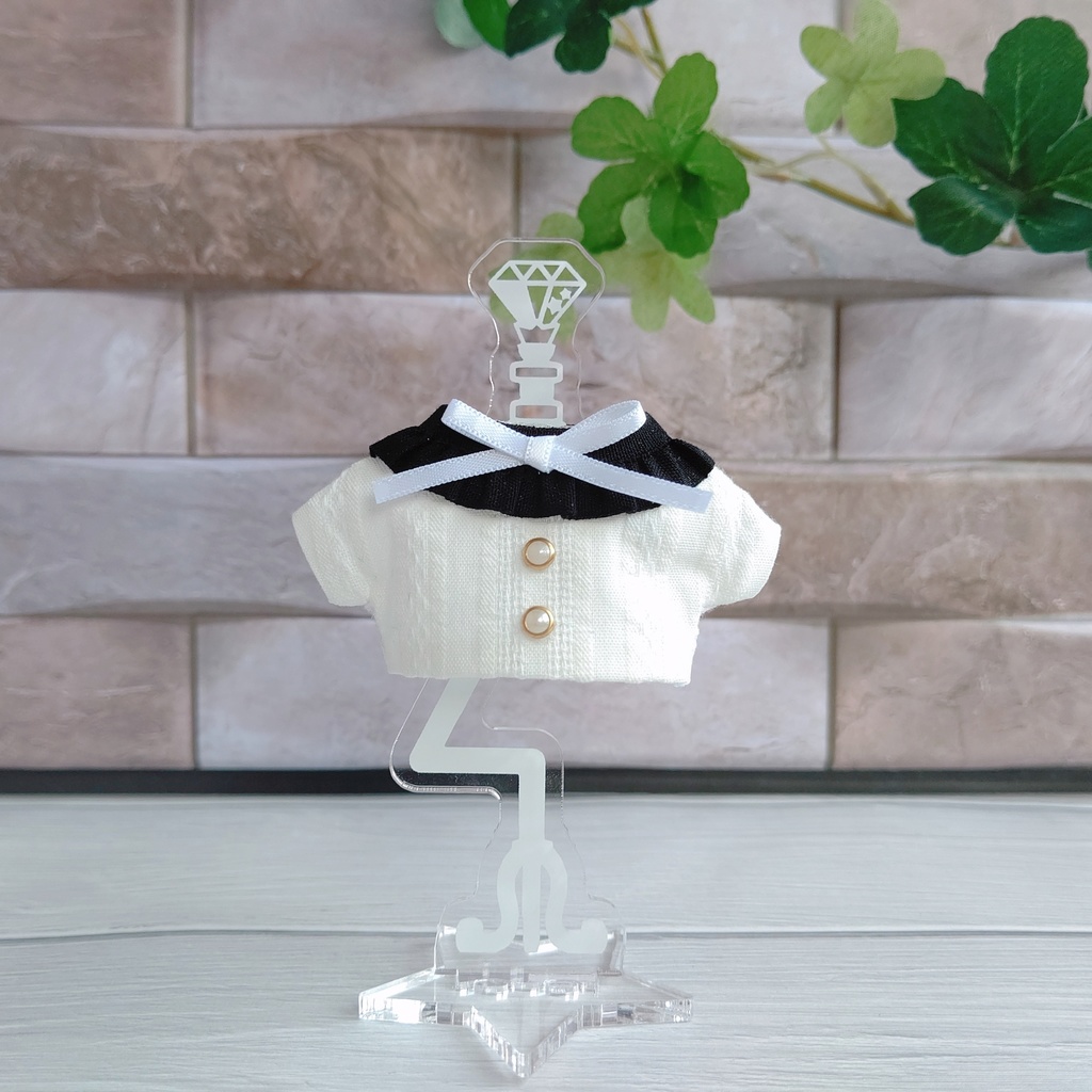 フリル衿ブラウス/10cmぬい用