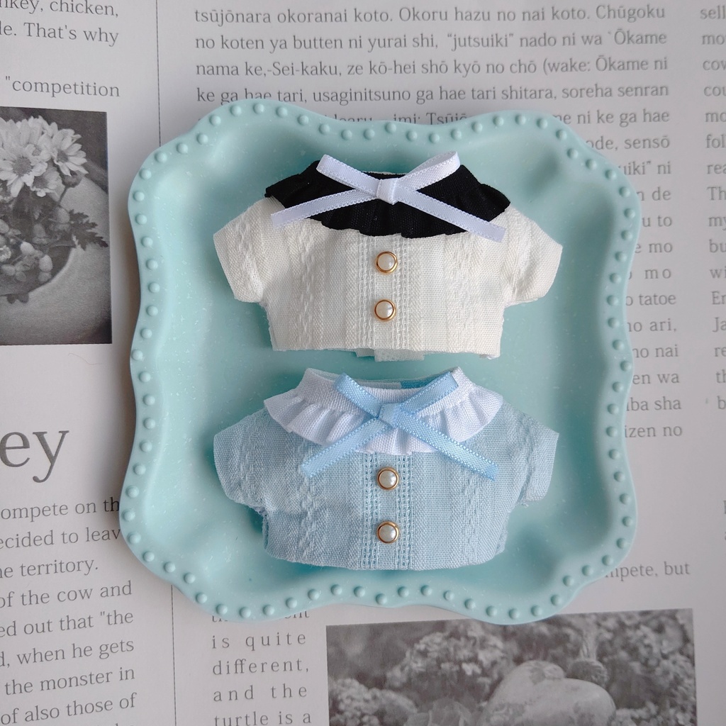 フリル衿ブラウス/10cmぬい用