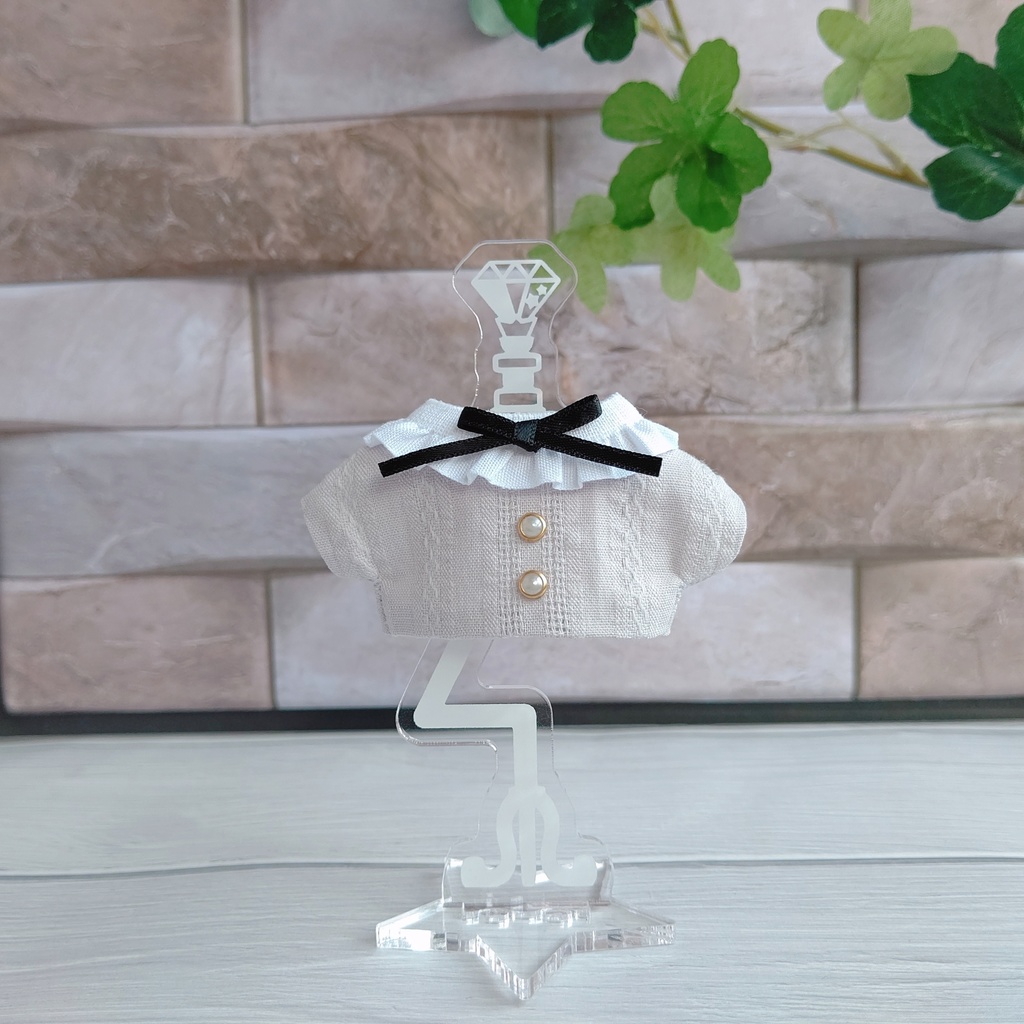 フリル衿ブラウス/10cmぬい用