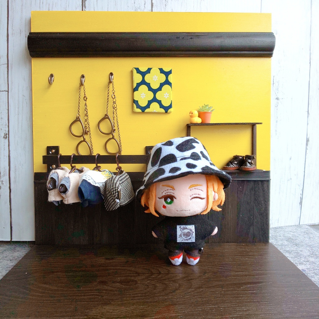 ショップ風‐背景ボード【壁床セット】ぬい&ドール用