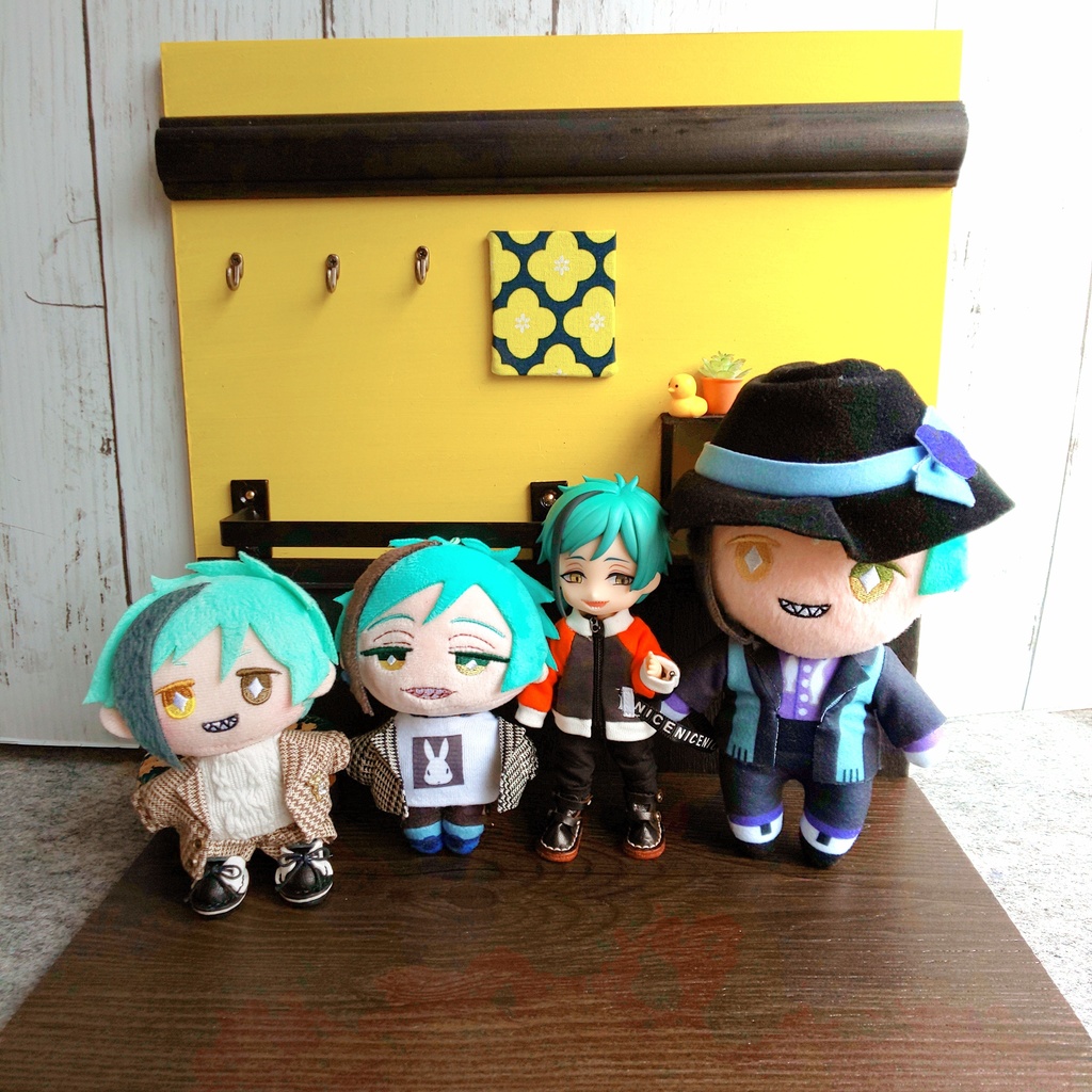 ショップ風‐背景ボード【壁床セット】ぬい&ドール用