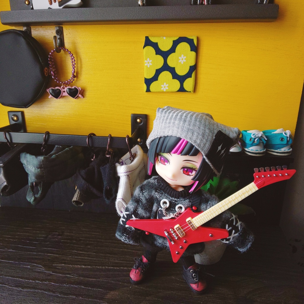 ショップ風‐背景ボード【壁床セット】ぬい&ドール用