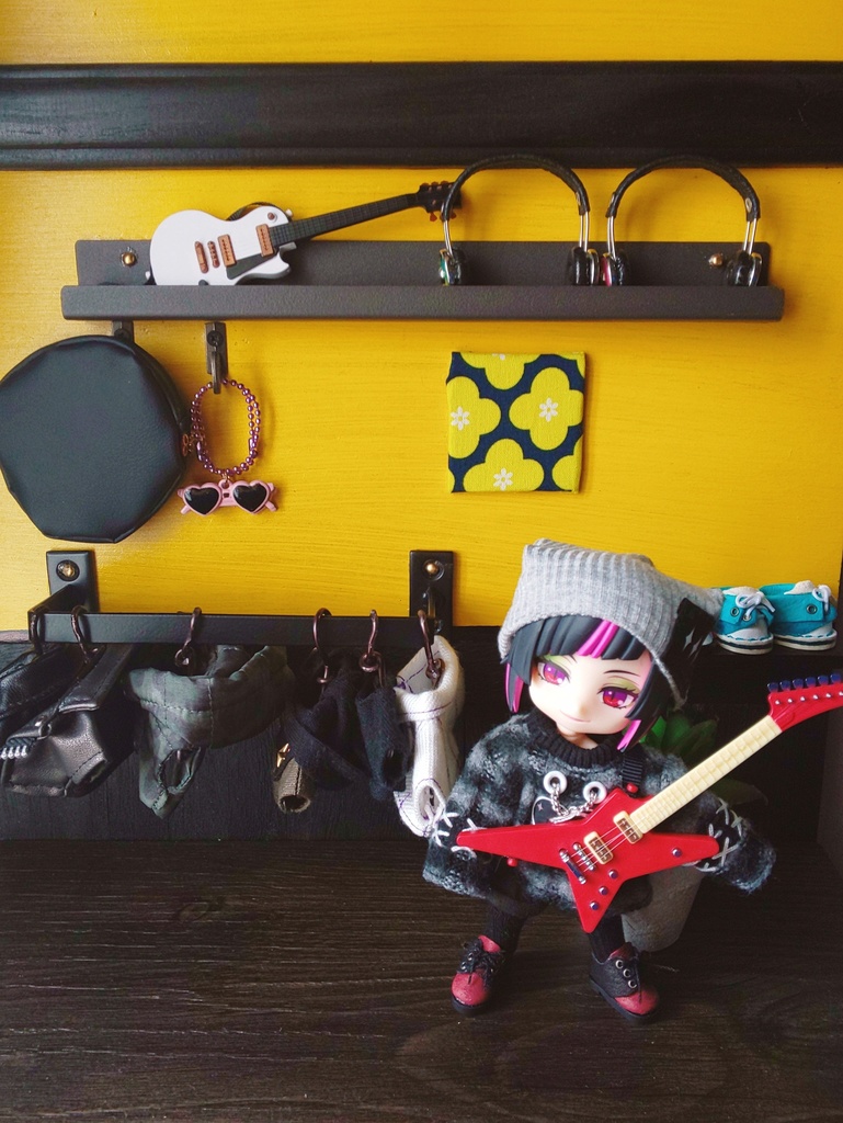 ショップ風‐背景ボード【壁床セット】ぬい&ドール用