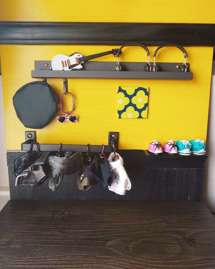 ショップ風‐背景ボード【壁床セット】ぬい&ドール用