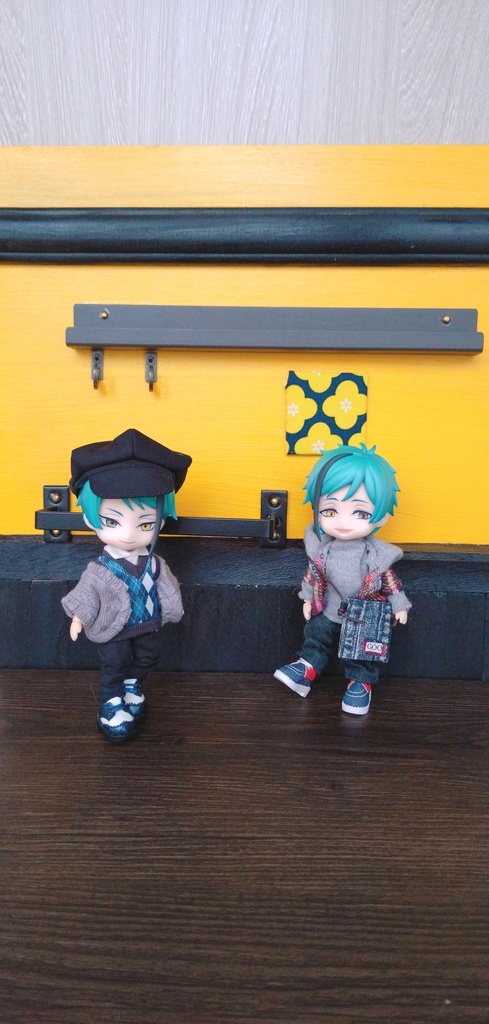 ショップ風‐背景ボード【壁床セット】ぬい&ドール用