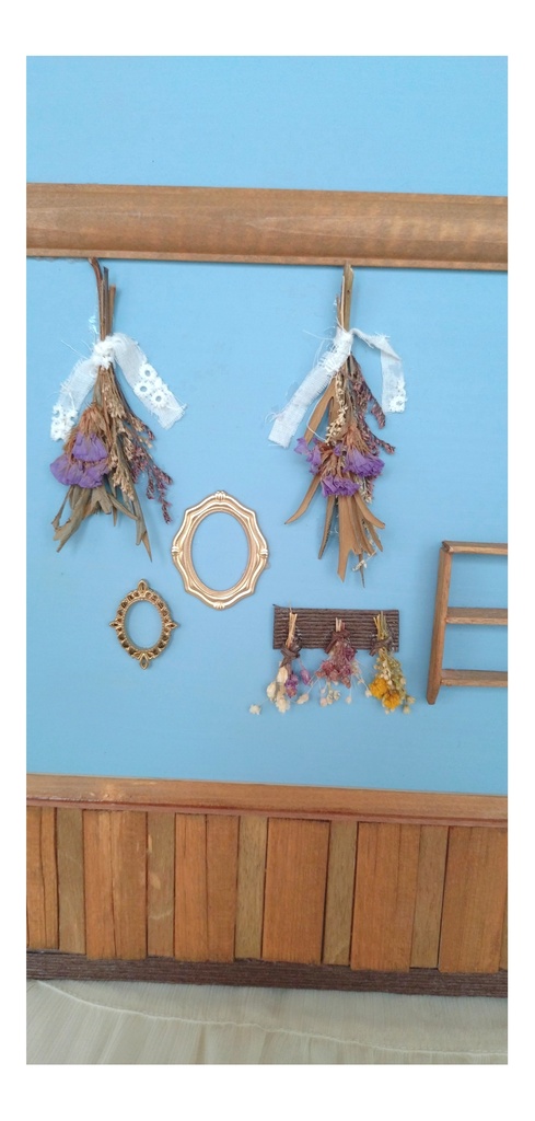 水色×茶-スワッグな背景ボード💐