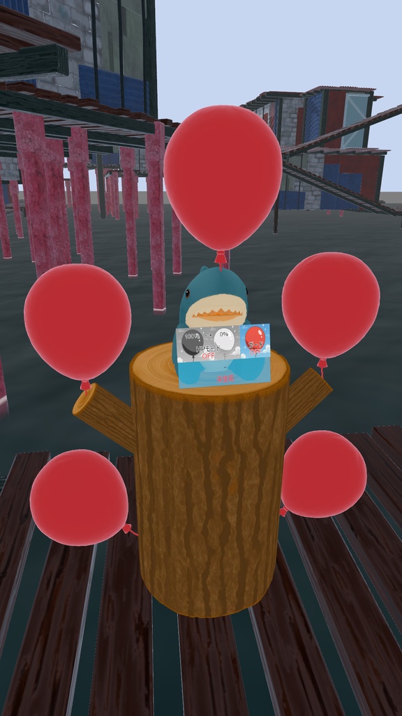 ゆる~い風船PVPギミック【VRChatワールド用】