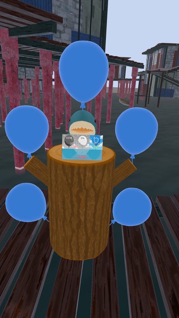 ゆる~い風船PVPギミック【VRChatワールド用】