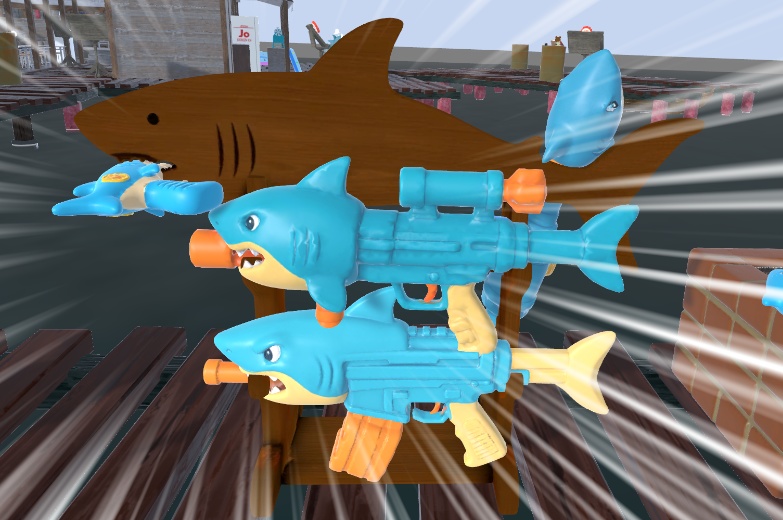 【VRChat】サメ型水鉄砲-SharkGun-【World＆Avatar用】