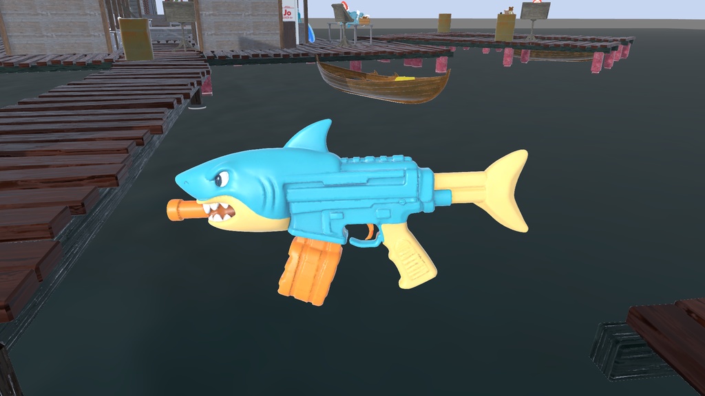 【VRChat】サメ型水鉄砲-SharkGun-【World&Avatar用】
