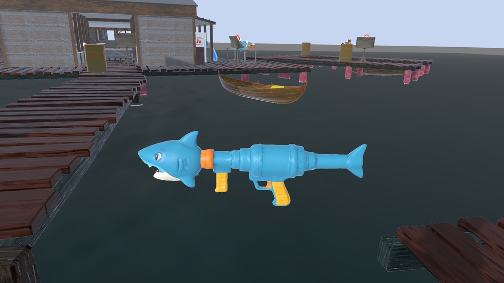 【VRChat】サメ型水鉄砲-SharkGun-【World&Avatar用】