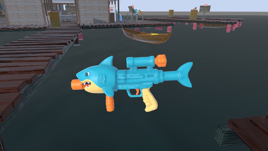【VRChat】サメ型水鉄砲-SharkGun-【World&Avatar用】