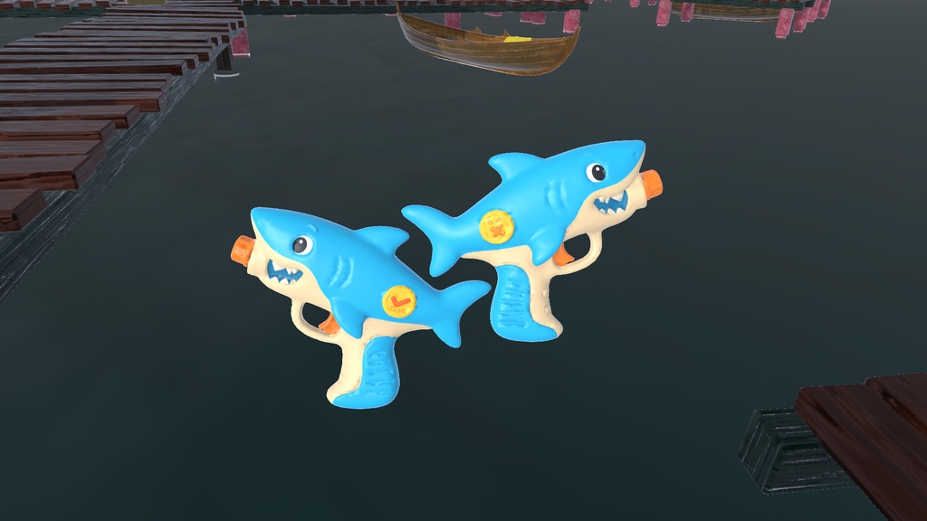 【VRChat】サメ型水鉄砲-SharkGun-【World&Avatar用】