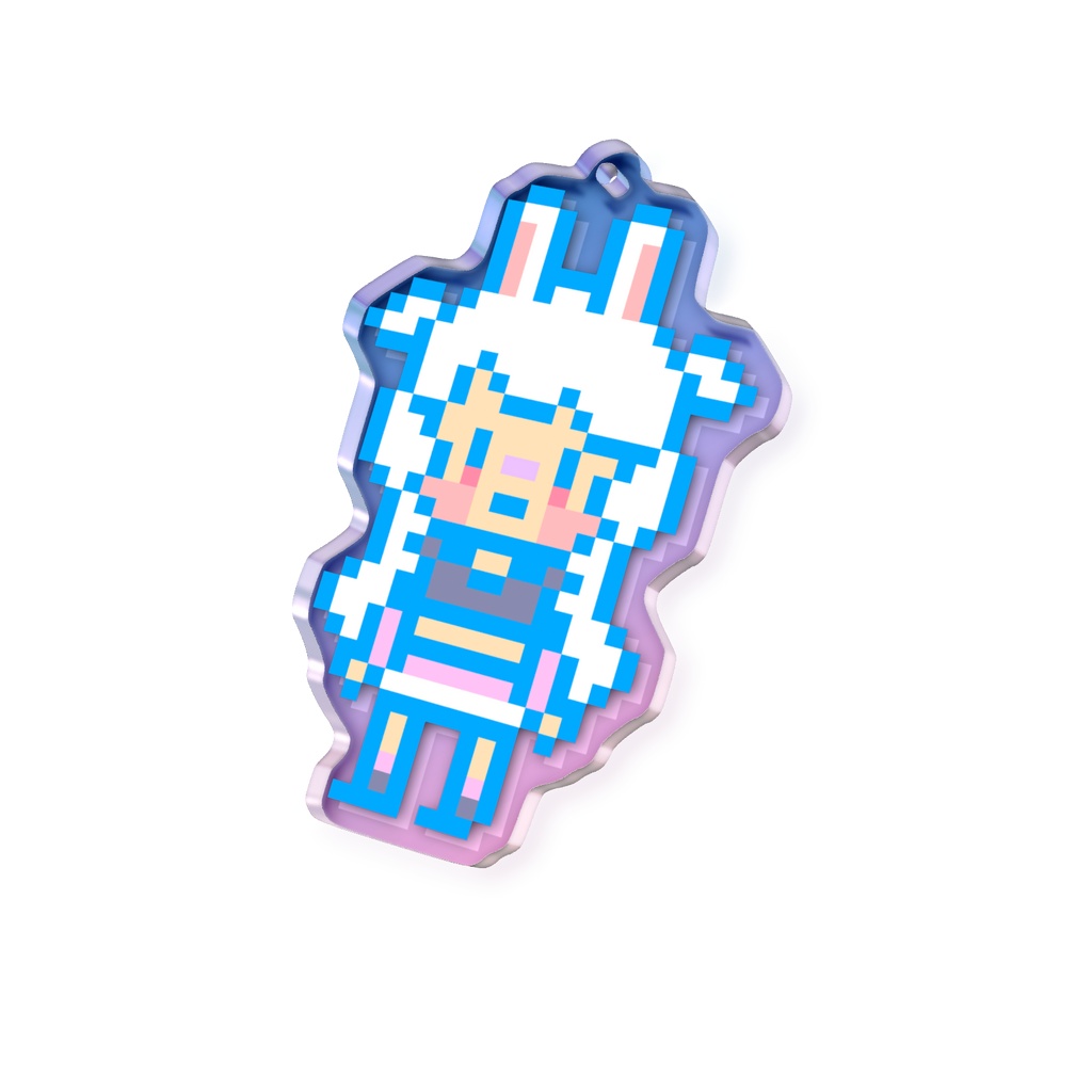 藻塩みるかのドット絵オーロラアクキー