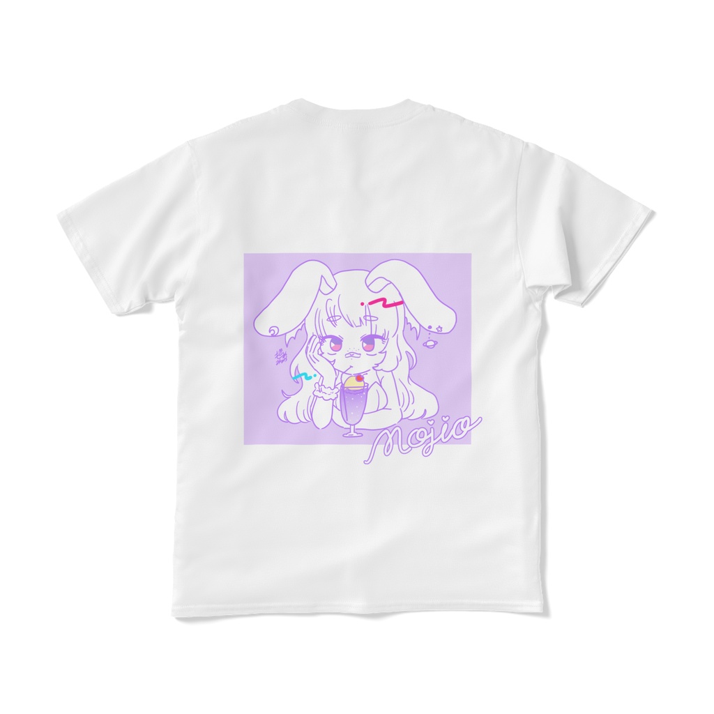 藻塩みるかのバックプリントTシャツ