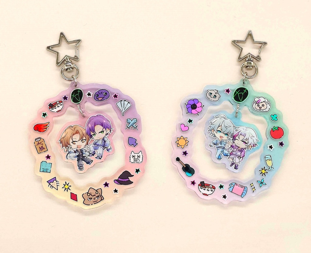 ゆらゆらアクリルキーホルダー