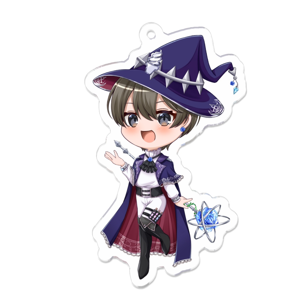 ブルーローズアイス　アクリルキーホルダー