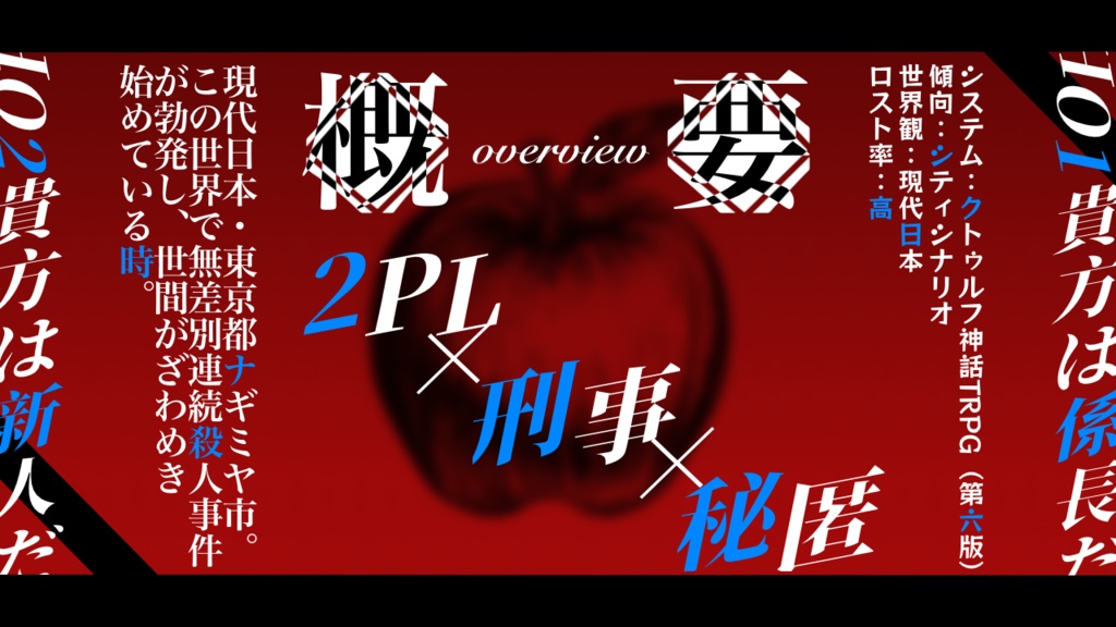 【クトゥルフ神話TRPG】赤イ果実二沈厶心