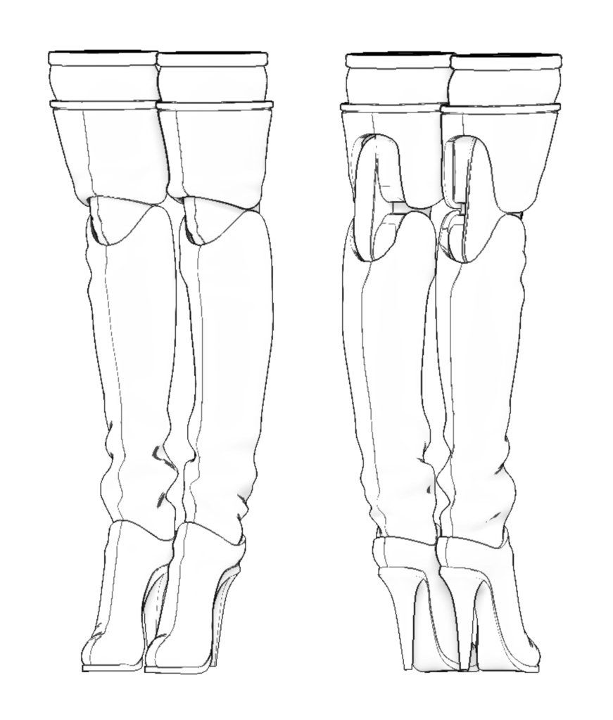 Koi-Bunny option 「Jaket」 and 「Knee high boots」