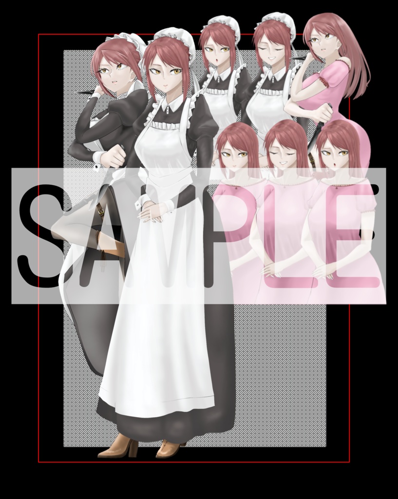 【TRPG用立ち絵】メイドさん