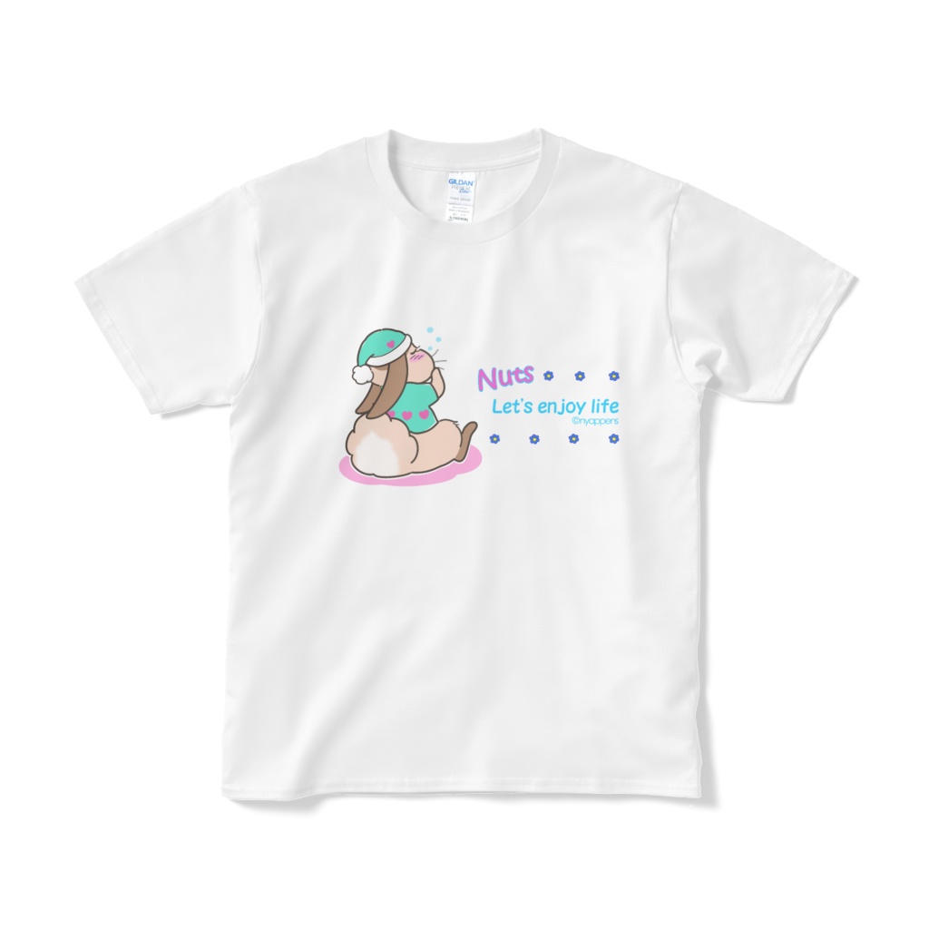 たれ耳うさぎのnutsくんTシャツ（おねむ）