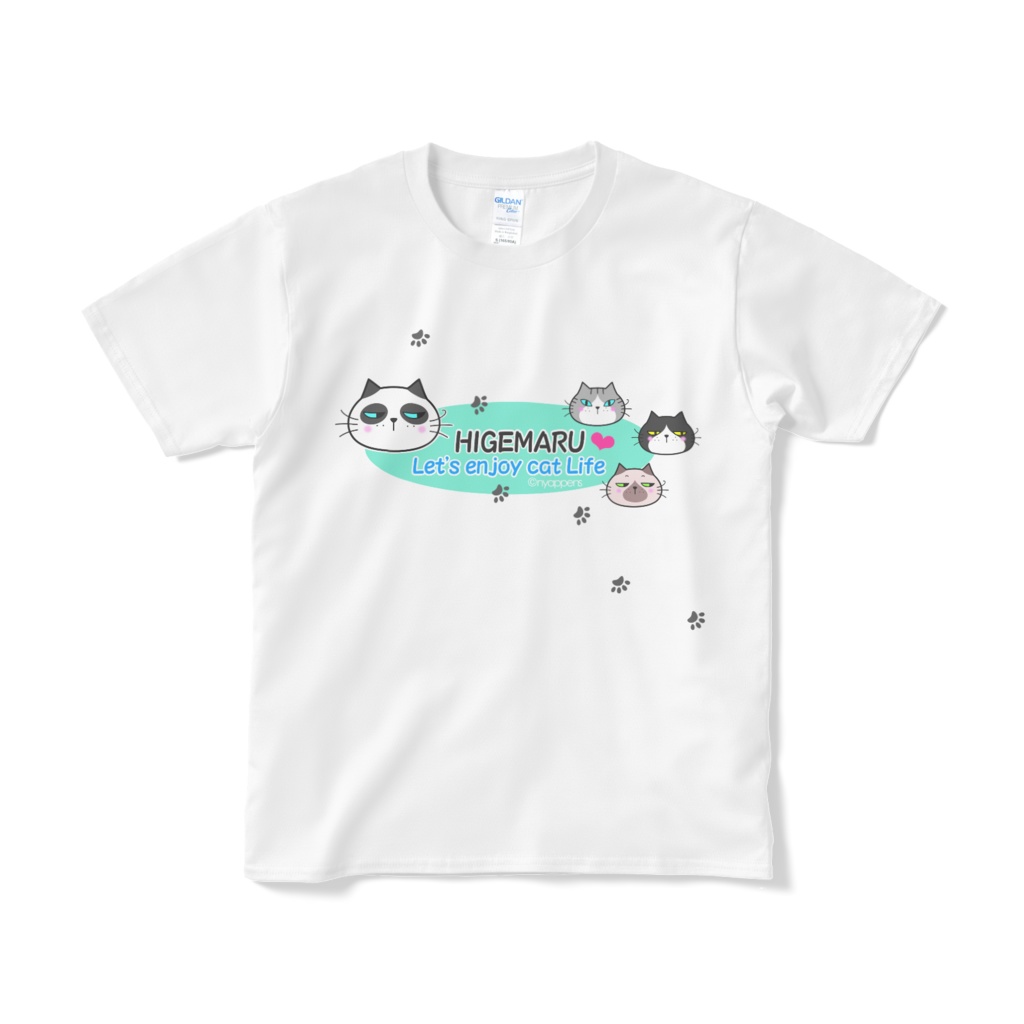 ひげまるＴシャツＡ柄（パンダ）
