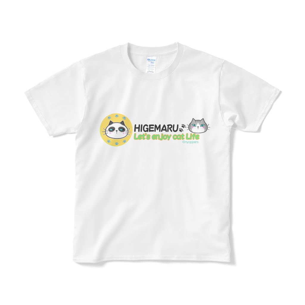 ひげまるTシャツB柄(パンダ&グレトラ)