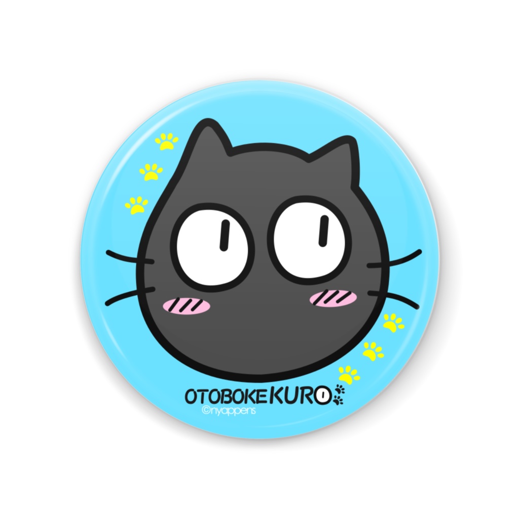 おとぼけKURO缶ミラー（ブルー）