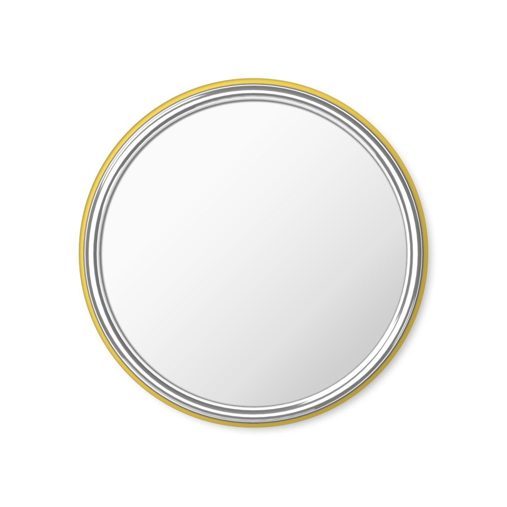 ひげまる缶ミラー(パンダ)